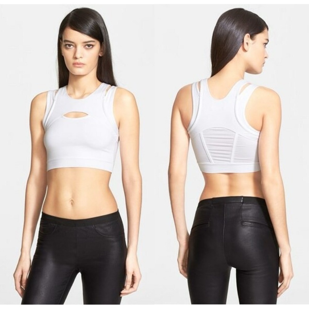 Helmut Lang cutout detail micromodal tie dye bra crop top size P XS - Picture 14 of 15